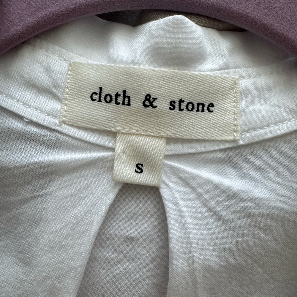 Cloth & Stone Classic White Blouse - Picture 3 of 3